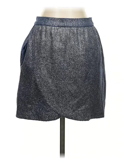 Pre-owned Zadig & Voltaire Denim Skirt In Silver