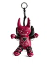Zadig & Voltaire Devil-wings Leather Keyring In Red