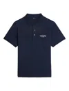 Zadig & Voltaire Dimitri Logo-embroidered Polo Shirt In Blue