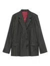 Zadig & Voltaire Long-sleeved Suit Jacket In Gray