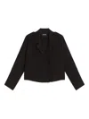 Zadig & Voltaire Double-breasted Cropped Top In Black