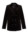 Zadig & Voltaire Double-breasted Velvet Blazer