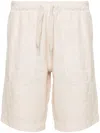 Zadig & Voltaire Drawstring-waist Linen Shorts In 中性色