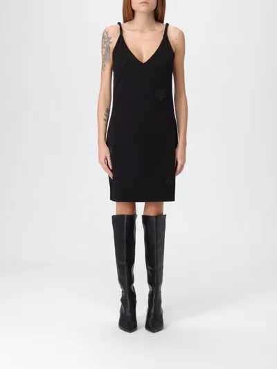 Zadig & Voltaire Dress  Woman Color Black In Animal Print