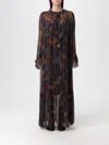 Zadig & Voltaire Dress  Woman Color Brown In Animal Print