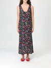 Zadig & Voltaire Renzo Lace-panel Floral-print Maxi Dress In Multi