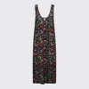 Zadig & Voltaire Renzo Lace-panel Floral-print Maxi Dress In Black