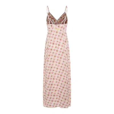 Zadig & Voltaire Pink Viscose Dress In Green