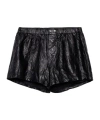 Zadig & Voltaire Elastic Waist Shorts In Black