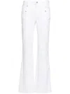 Zadig & Voltaire Elvira Mid-rise Flared Jeans In White