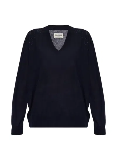 Zadig & Voltaire Embellished Sweater In Blue