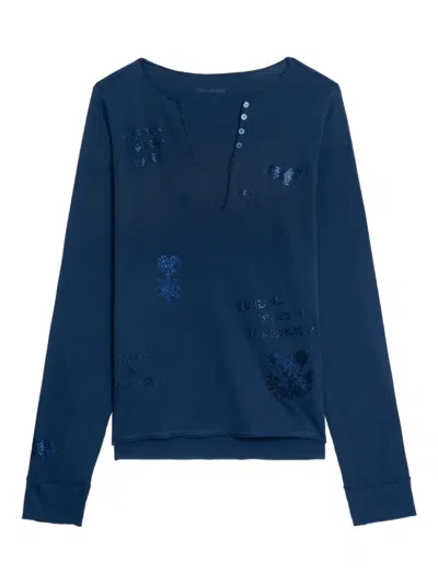 Zadig & Voltaire Embellished V-neck Top