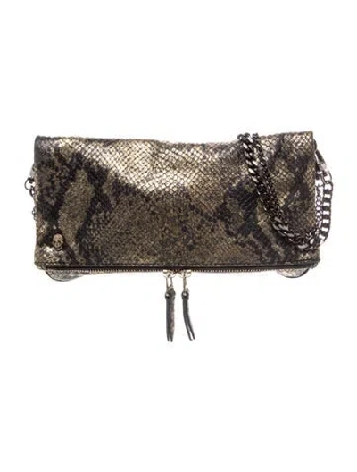 Pre-owned Zadig & Voltaire Embossed Leather Clutch In Multi