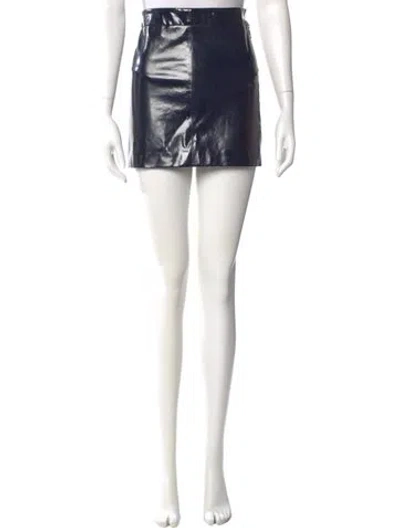 Pre-owned Zadig & Voltaire Embroidered Accent Mini Skirt In Black