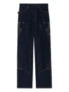 Zadig & Voltaire Womens Brut Perya Straight-leg Relaxed-fit Denim Jeans In Blue
