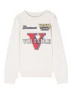 Zadig & Voltaire Embroidered-logo Cotton Sweatshirt In Neutrals