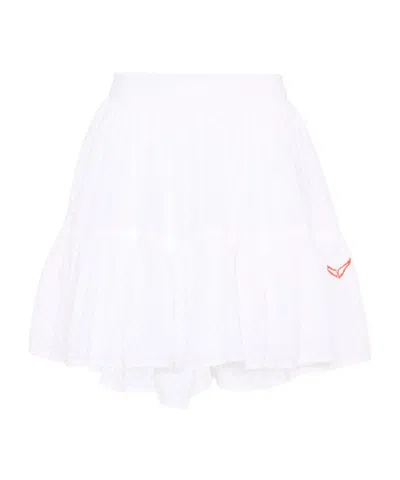 Zadig & Voltaire Embroidered Skirt In Multi