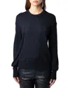 Zadig & Voltaire Emmy Merino Wool Sweater In Blue