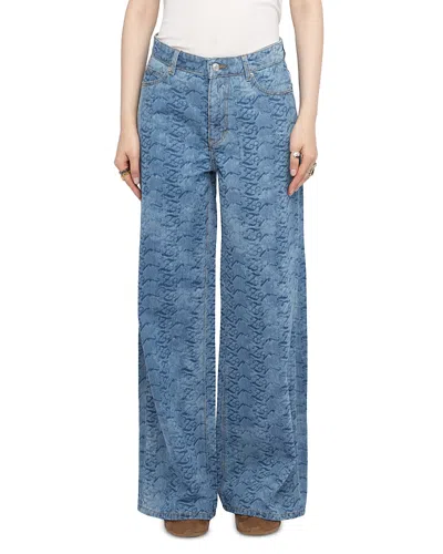 Zadig & Voltaire Ete High Rise Denim Jeans In Blue