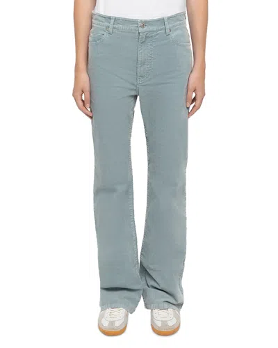 Zadig & Voltaire Evy Mid Rise Corduroy Pants In Animal Print