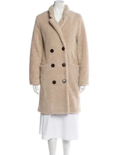 Pre-owned Zadig & Voltaire Faux Fur Coat In Neutral