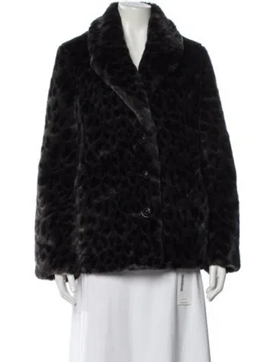 Pre-owned Zadig & Voltaire Faux Fur Jacket In Black