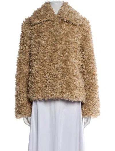 Pre-owned Zadig & Voltaire Faux Fur Jacket In Neutral
