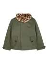 Zadig & Voltaire Faux Fur-lined Collar Jacket In Green