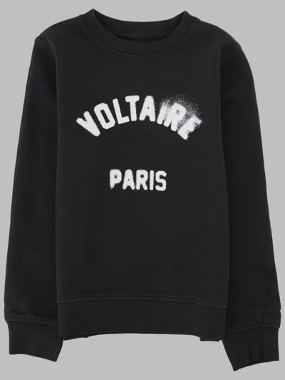 Zadig & Voltaire Zadig&voltaire Felpa Girocollo Con Stampa Logo In Black
