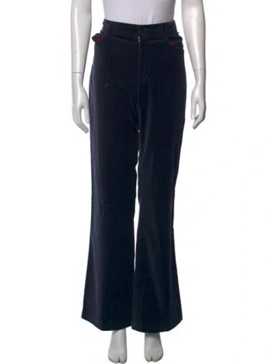 Pre-owned Zadig & Voltaire Flared Pants In Blue