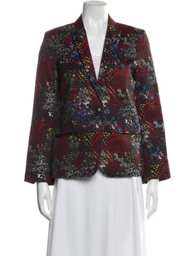 Pre-owned Zadig & Voltaire Floral Print Blazer In Multi