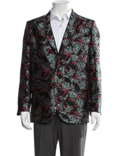 Pre-owned Zadig & Voltaire Floral Print Blazer In Multicolor