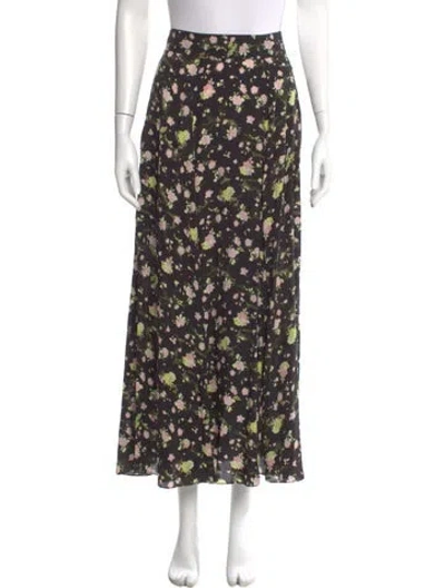 Pre-owned Zadig & Voltaire Floral Print Midi Length Skirt In Multi