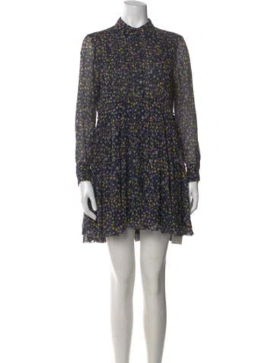 Pre-owned Zadig & Voltaire Floral Print Mini Dress In Multi