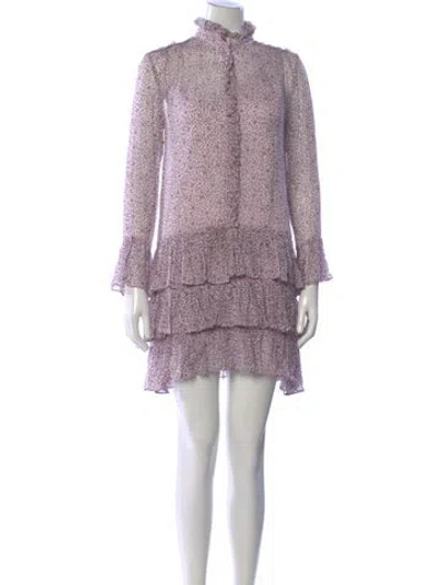 Pre-owned Zadig & Voltaire Floral Print Mini Dress In Multi