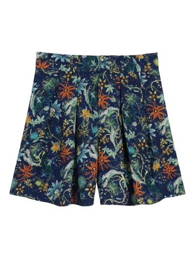 Zadig & Voltaire Kids' Floral-print Shorts In Multi
