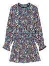 Zadig & Voltaire Floral-print Smocked Dress In Multi