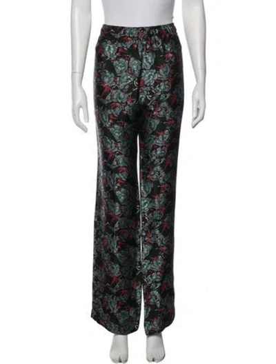 Pre-owned Zadig & Voltaire Floral Print Wide Leg Pants In Multi