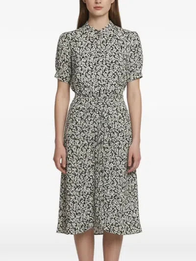 Pre-owned Zadig & Voltaire Floral-print Midi Dress In Neutrals