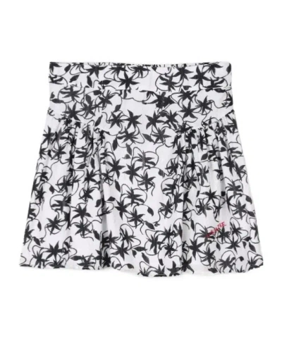Zadig & Voltaire Kids' Floral-print Skirt In White