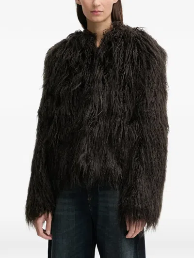Zadig & Voltaire Freddie Faux-fur Coat In Brown
