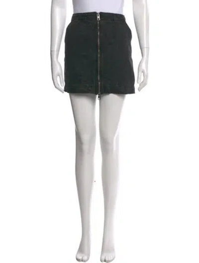 Pre-owned Zadig & Voltaire Fringe Trim Accent Mini Skirt In Black
