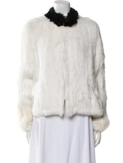 Pre-owned Zadig & Voltaire Fur Fur Jacket In Neutral