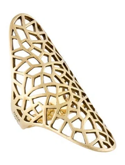 Pre-owned Zadig & Voltaire Gaia Repossi Shield Ring In Multi