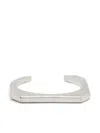 Zadig & Voltaire Geometric-cut Cuff Bangle In Silver