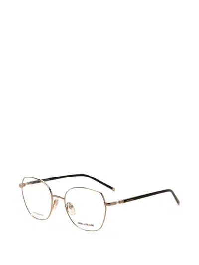 Zadig & Voltaire Geometric-frame Glasses In Gold