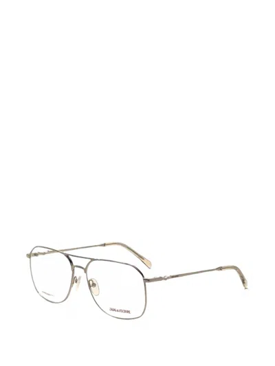 Zadig & Voltaire Geometric-frame Glasses In Silver