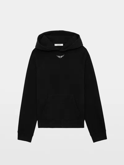 Zadig & Voltaire Georgy Diamanté Sweatshirt In Black