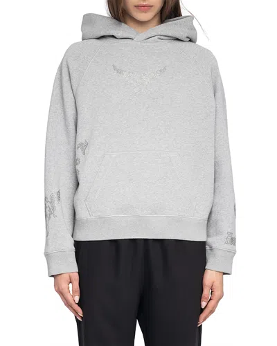 ZADIG & VOLTAIRE GEORGY EMBELLISHED HOODIE