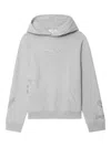 Zadig & Voltaire Georgy Multicusto Strass Cotton Hoodie In Gray
